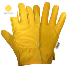 Thorn-Proof Gardening Gloves for Men and Women, Large- Thick Heavy Duty Cowhide