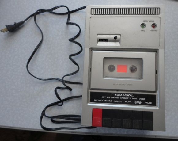 Realistic SCT-25 Stereo Cassette Tape Deck Recorder Tested W