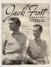 Jack Frost Sweaters Knitting Book Gloves Scarfs Socks for Men Boys 1947 Vol 40