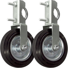 2 Pack Gate Wheel for Metal Swing Gate with 1-5/8" Thru 2" Gate Frames, Heavy Du