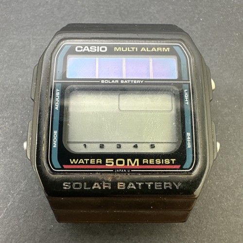 Casio WL-10 Solar Batterie Digital Herrenuhr Moule 617 Made in Japan FÜR REPARATUR
