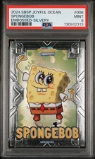 2024 WONDERCARD SPONGEBOB TREASURE SERIES-JOYFUL OCEAN EMBOSSED SILVER 6 SPONGEB