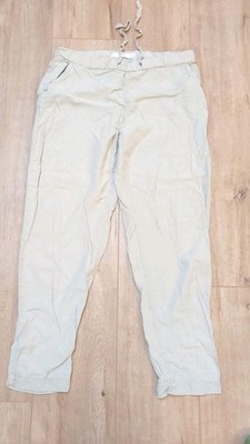 MANGO MNG Hose Damen Gr. M 38 40 Chino elegant Bundfalte Stoff Schlupfhose Pants