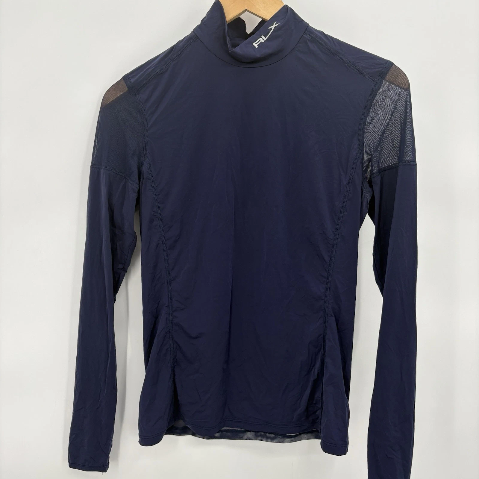 Ralph Lauren RLX Athletic Mesh Back Base Layer Long Sleeve Womans Medium #6X