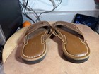Johnston & Murphy Weave Brown Leather Sandals Flip Flops US 9 — photo 4