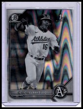 2022 Bowman Draft #BDC-85 Clark Elliott Chrome Black & White RayWave Refractor