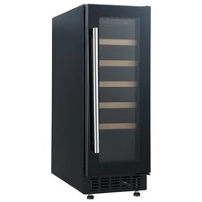 Dent Cookology 20 Bottle Wine Cooler Under Counter Fridge 30cm - Black CWC301BK
