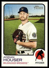 2022 Topps Heritage Adrian Houser Milwaukee Brewers #219