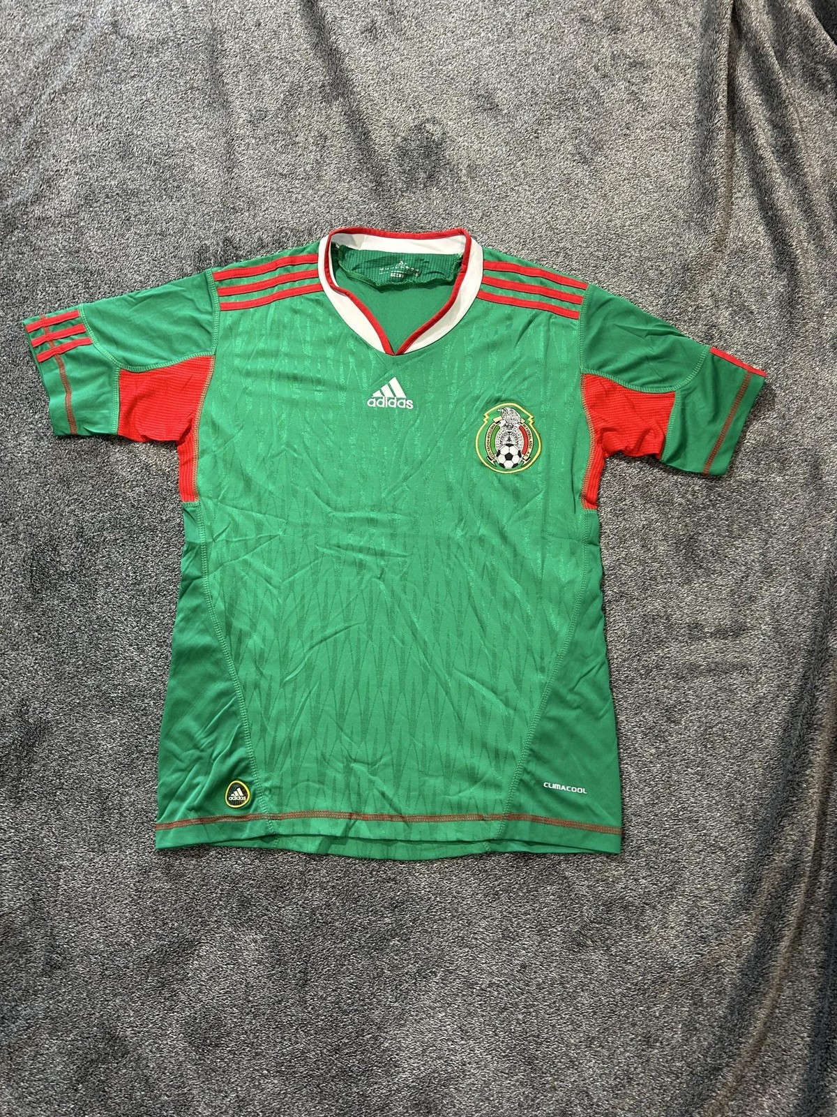 Mexico National Team Jersey Mens Medium Green Adidas Soccer ClimaCool Shirt