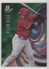 2018 Bowman Platinum Top Prospects Green 42/99 Kevin Maitan #TOP-10 0tx