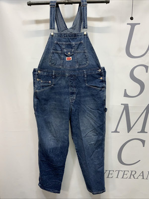 Women s Revolt Vintage Denim Jeans Carpenters Bib Overalls Plus Size 20.    