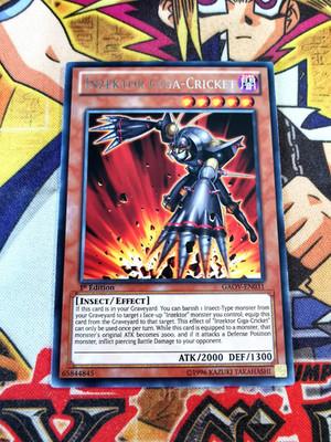 Inzektor Giga-Cricket gaov-de031 1. Auflage (NM+) Rare Yu-Gi-Oh!