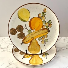 3 Dinner Plates Tropicana by Metlox-Poppytrail-Vernon 10 1/4" Excellent! RARE!!!