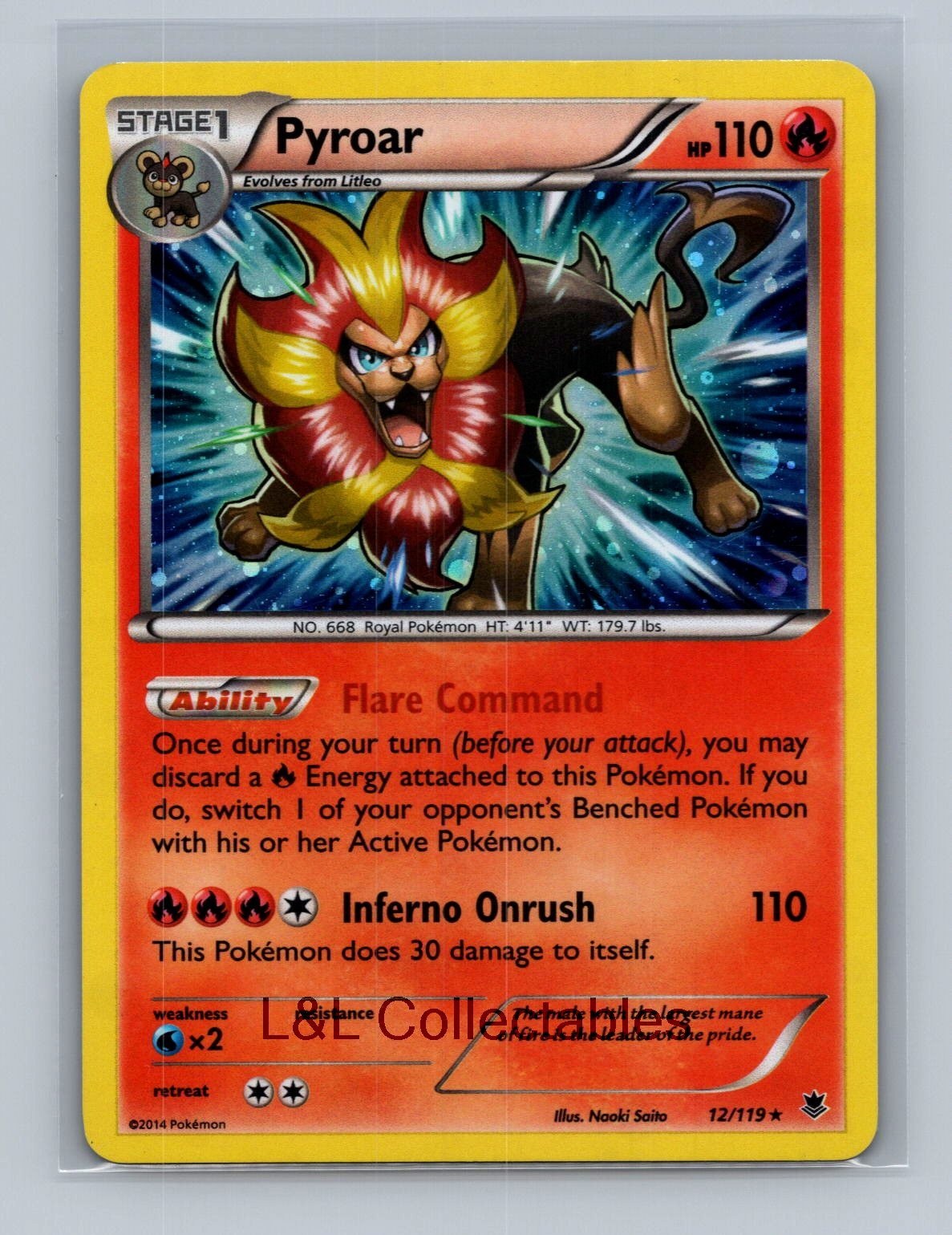 Pyroar #012/119 Holo Blister Exclusives