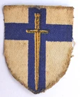 2nd Army Printed Formation Sign  ~ Patch ~ WW2 Era   0030