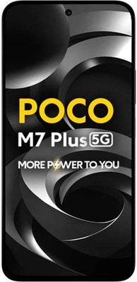 POCO M7 Plus 5G (Black, 128GB 6GB RAM) Global Version - ''NO TARIFFS IN USA''