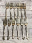 International Sterling Joan of Arc .925 Set of 12 Salad Forks Sterling Silver