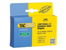 Tacwise 140 Stainless Steel Staples 12mm (Pack 2000) TAC1220