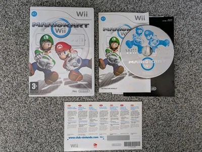 Mario Kart Wii Game. Excellent Incl Unused Nintendo Club Scratch Off Panel. - Image 1 of 4