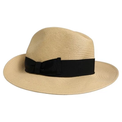 Chapeau homme DOLCE & GABBANA beige papier paille Fedora Panama Capello s.... - Photo 1/4
