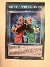 Elements of Thunder, Water, and Wind SGX2-ENS10 Yugioh Speed Duel GX Midterm NM
