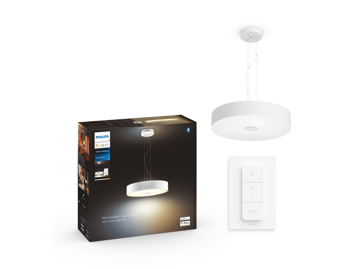 Philips Hue White Amb. Fair Pendelleuchte Bt Weiß 3000Lm Dimmschalter Licht/Dunkel - Bild 2