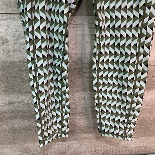 Torrid 3X Damen Trainingshose Rautengrün Muster Liege Leggings Taschen - Bild 5 von 12