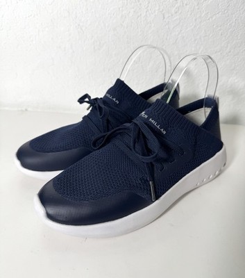 Peter Millar Crown HyperLight Glide Navy Blue Knit Shoes Sneakers Womens 8.5