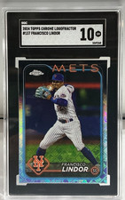 2024 Topps Chrome Logofractor #137 Francisco Lindor SGC 10
