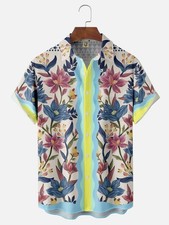 Vintage Classic Art Floral Hawaiian Shirt