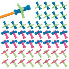 1 3/4" Bulk 48 Pc. Bright Colors Plastic Fidget Pencil Toppers