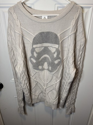 Disney Star Wars STORM TROOPER SWEATER Pullover mit Zopfmuster GR XXL - Bild 2 von 5