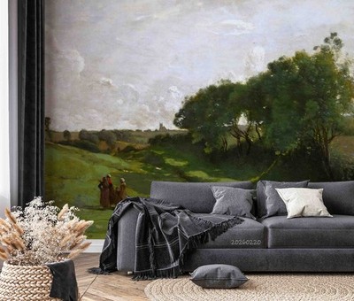 3D Landscape Oil painting Wall Murals Wallpaper Murals Wall Sticker