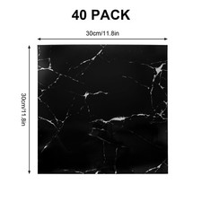 40Pcs Self Adhesive Floor Tiles Peel and Stick Marble Effect Vinyl Floor