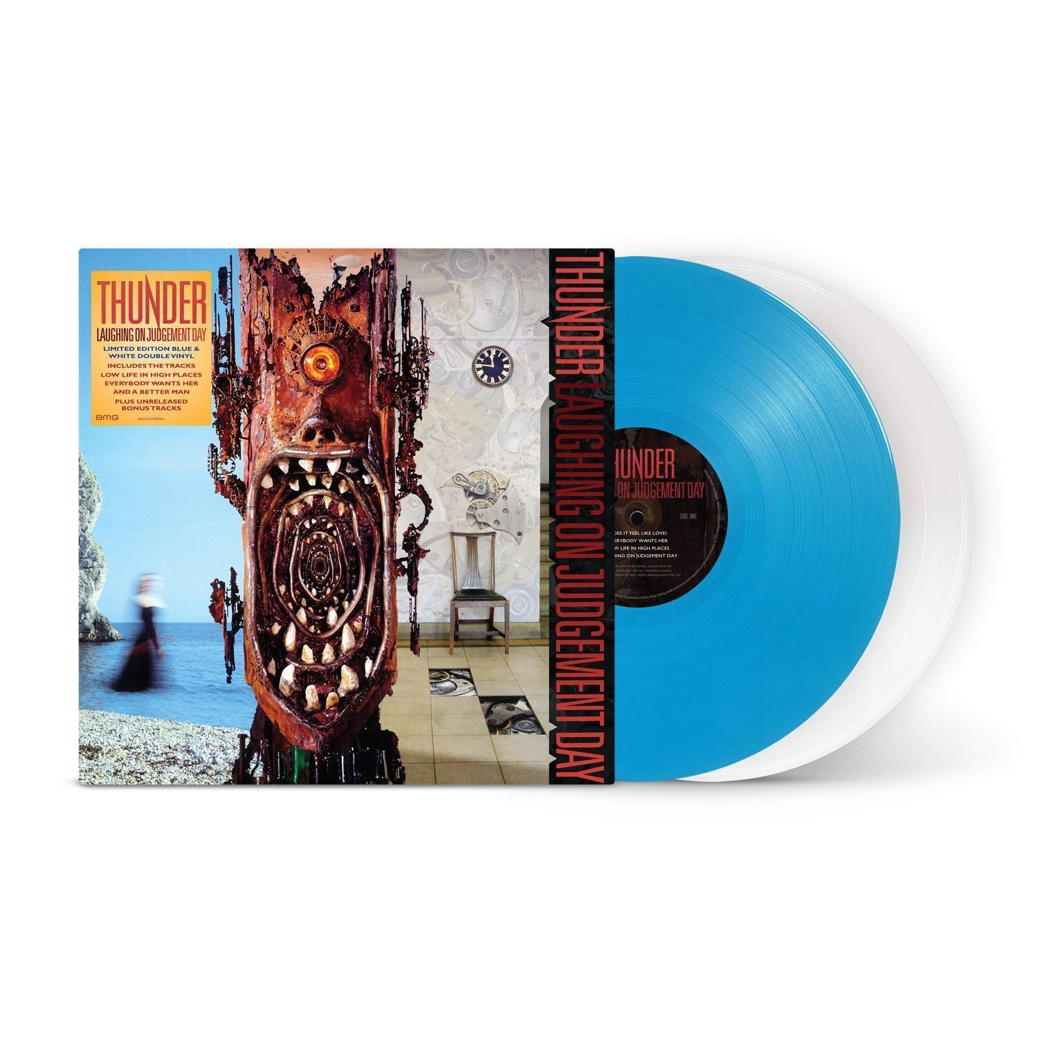 Thunder Laughing On Judgement Day Limited Edition Blue/White 2LP Vinyl 12"" Album
