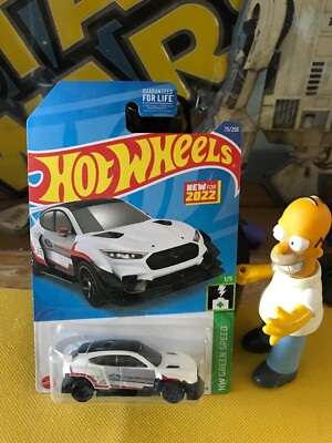 2022 Hot Wheels HW Green Speed #73 1/5 Ford Mustang Mach-E 1400 White 1/64  B74