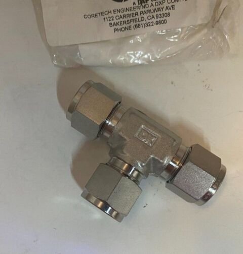 DK-LOCK DT-8-S 1/2" Union Tee 316 Stainless (1/2" Tube x 1/2" Tube x 1/2" Tube) - Picture 4 of 6