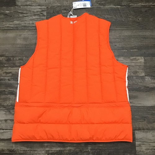 Hombres Talla Grande Adidas Originales Parley Chaleco Chaqueta Impacto Naranja HM6750 - Imagen 8 de 9