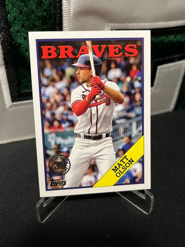 Matt Olson # Atlanta Braves # 2023 Topps - 1988 TOPPS BASEBALL #88US-7