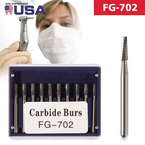 10Pcs FG Dental Carbide Burr Burs Drills FG 2/3/4/5/701/ 330/1558 for High Speed - Picture 118 of 142