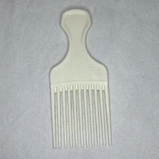 Vintage Goody Plastic 6.5” Cream Textured Hair Pick Lift Comb 90’s Made In USA