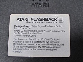 ATARI Flashback Classic Console Set PARTS ONLY UNABLE TO TEST DUE TO JOYSTICKS