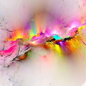 Abstract beautiful Cloud Colorful Painting Canvas Print Home Decor Wall