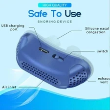 1-2X Noise Anti Snoring  Device Electric Adjustable Pro Comfortable Sleeping Aid