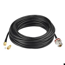 N Female to RP-SMA SMA 20ft RG58 Cable for LoRa Antenna Nebra RAK Bobcat Helium