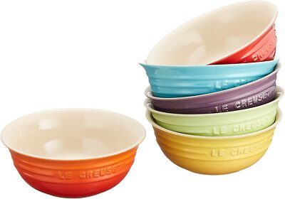 Le Creuset Bowl Cereal Ball 460 ml Rainbow Color Collection 6 set