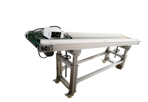 70" x12" Inclined Belt Conveyor Transfer Equipment Aluminum Alloy Stand PVC Belt - Picture 6 of 20