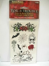 Wet N Wild Fantasy Makers Face  Body Tattoos 12480 Toil  Trouble