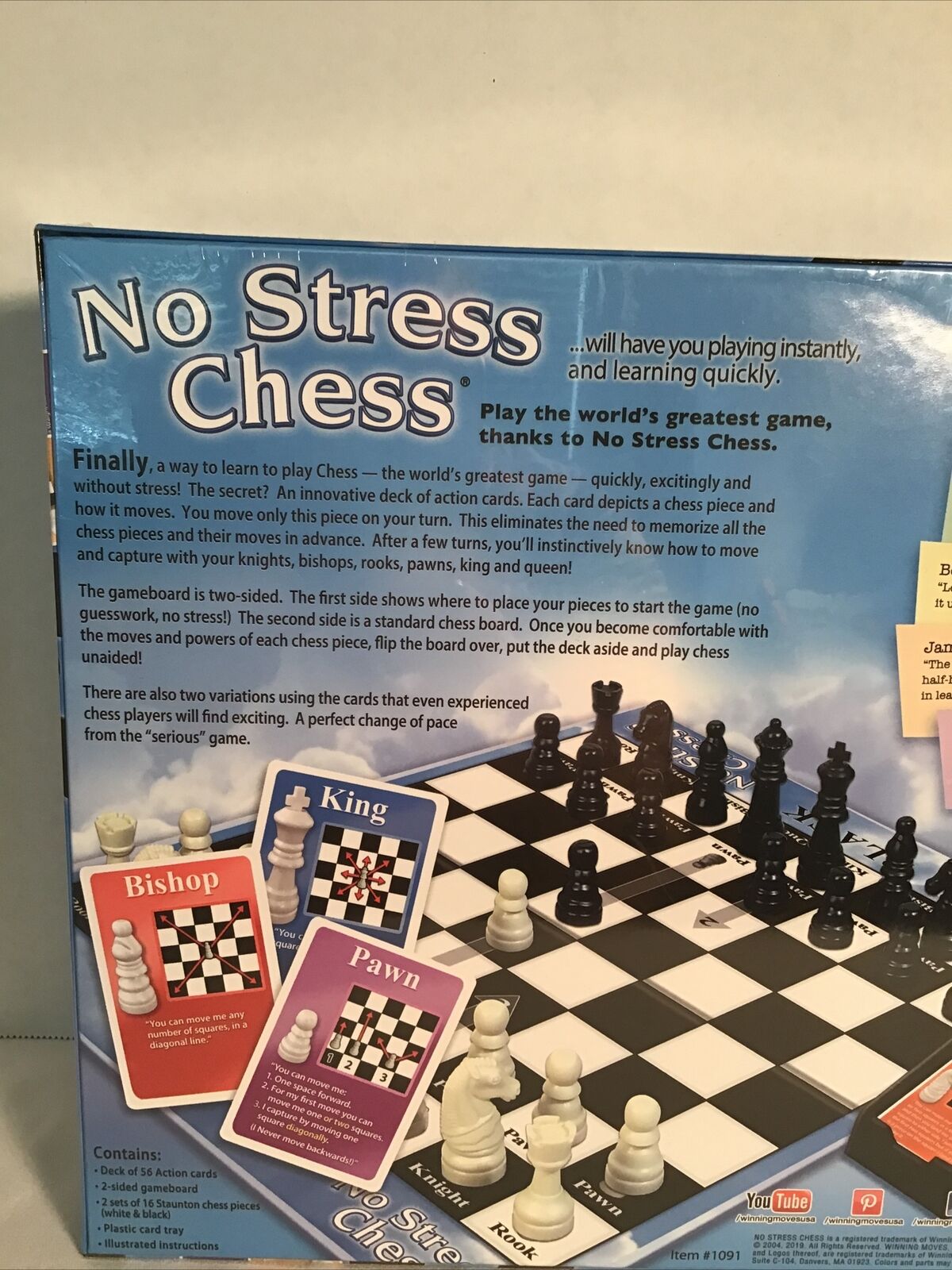 No Stress Chess Game New Learn Chess Board Game Sealed By Winning