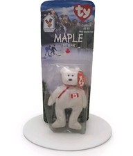 Vintage 1999 Maple The Bear Ty Beanie Babies McDonalds Happy Meal *New* *Sealed*